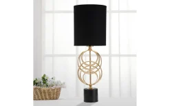 Mauro Ferretti Cubo Bordslampa 58,5cm Guld/Svart* Bordslampor