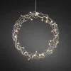 Konstsmide Curle Julkrans 45cm Varmvit LED Silver Inomhus* Kransar|Julpynt Inomhus