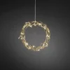 Curle Julkrans 30cm Varmvit LED Guld Inomhus