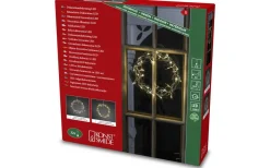 Curle Julkrans 30cm Varmvit LED Guld Inomhus