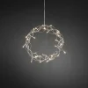 Kransar|Julpynt Inomhus<Konstsmide Curle Julkrans 30cm Varmvit LED Silver Inomhus