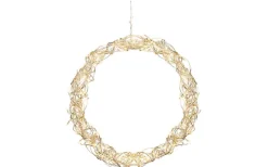 Star Trading Curly Krans 50cm LED Silver Inomhus* Kransar|Julpynt Inomhus