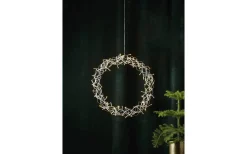 Star Trading Curly Krans 50cm LED Silver Inomhus* Kransar|Julpynt Inomhus