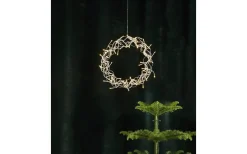 Curly Krans 30cm LED Silver Inomhus
