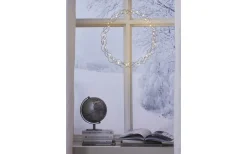 Curly Krans Dew Drop LED 45cm Krom