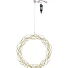 Curly Krans Dew Drop LED 30cm Mässing