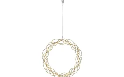 Curly Krans Dew Drop LED 30cm Mässing
