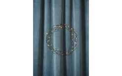 Star Trading Curly Krans Dew Drop LED 30cm Svart Inomhus* Kransar|Julpynt Inomhus