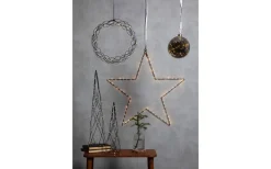 Star Trading Curly Krans Dew Drop LED 30cm Svart Inomhus* Kransar|Julpynt Inomhus