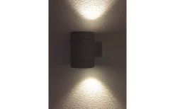 Aneta Cyklo Vägglampa LED 3000K 2x3W Mörkgrå IP54* Upp & Nedljus Lampor|Vägglampor Utomhus