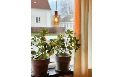 Aneta Cylinder Fönsterlampa 9cm Mässing/Amber* Kök & Matplats|Fönsterlampor