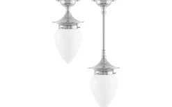 Karlskrona Lampfabrik Dahlberg - Rörpendel 80 - Förnicklad* Plafonder