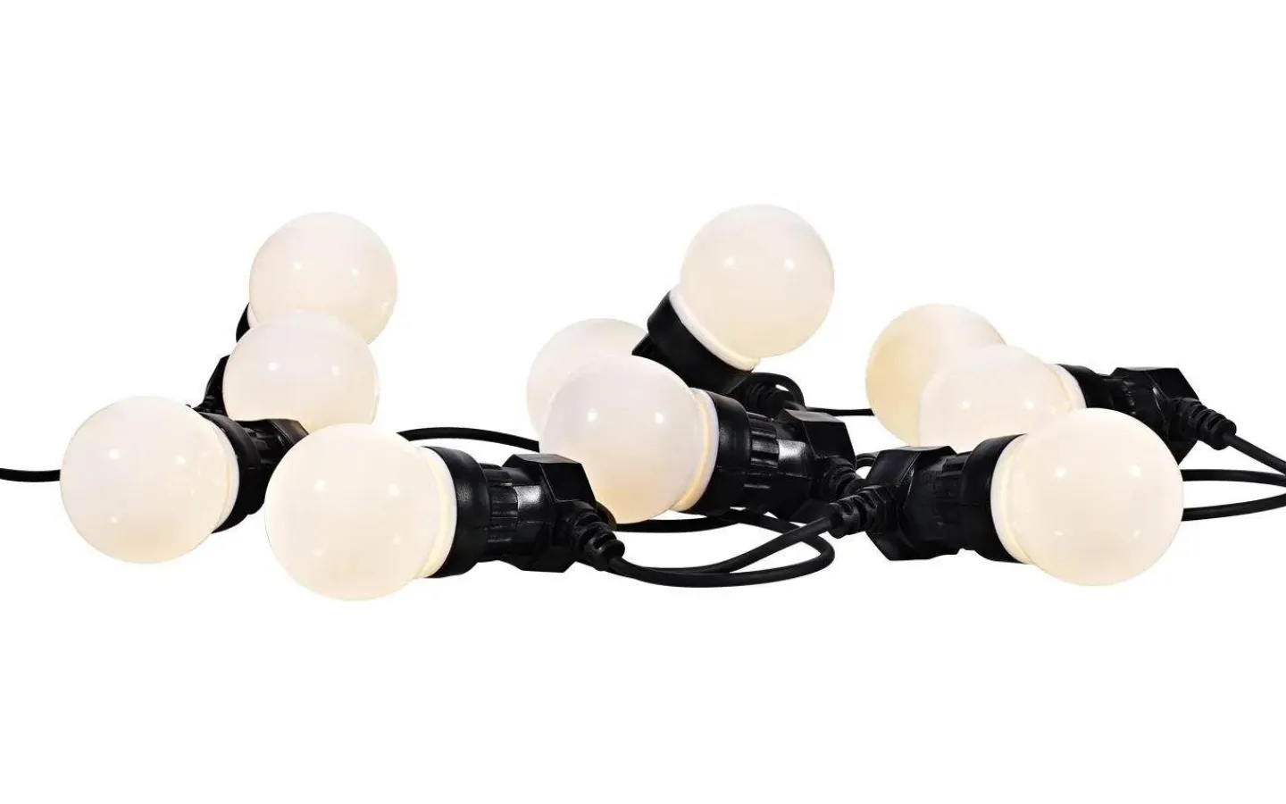 Korta Ljusslingor (1-10M)|Ljusslingor Utomhus<Markslojd Dakke Uteslinga 4,5m 10L Vit IP44