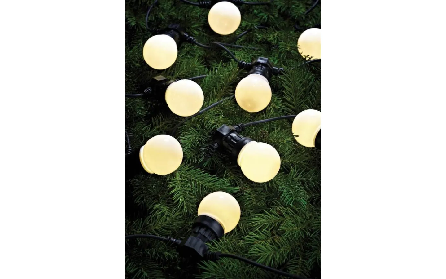 Korta Ljusslingor (1-10M)|Ljusslingor Utomhus<Markslojd Dakke Uteslinga 4,5m 10L Vit IP44