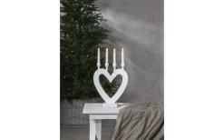 Dala Adventsljusstake 45cm Vit