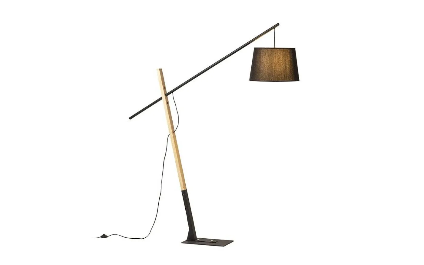 Dante Golvlampa Trä/Svart 214cm