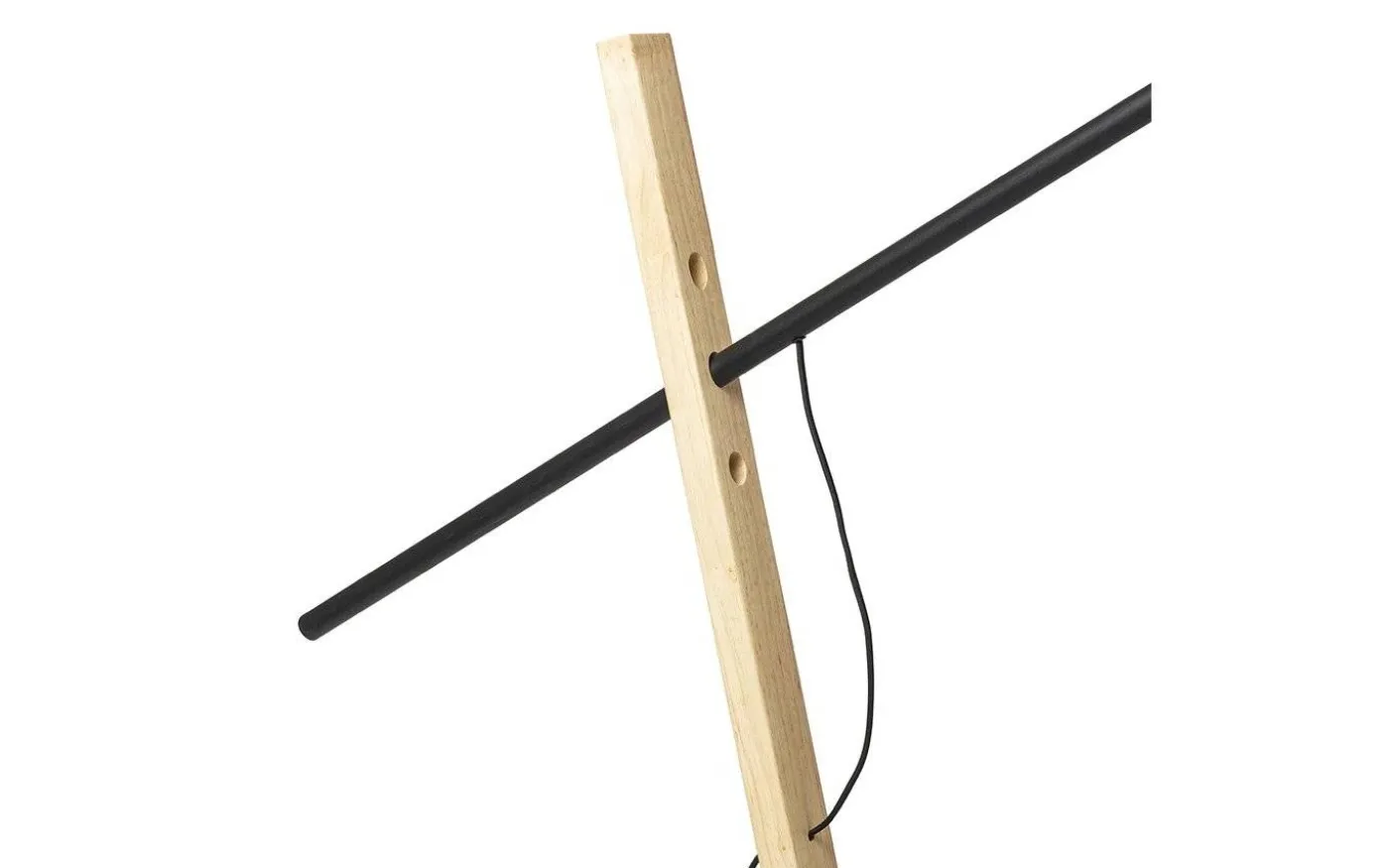 Dante Golvlampa Trä/Svart 214cm