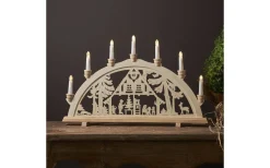 Visa Alla Adventsljusstakar|Adventsljusstakar 31-60 Cm<Star Trading Dassel Ljusstake LED 36cm Natur