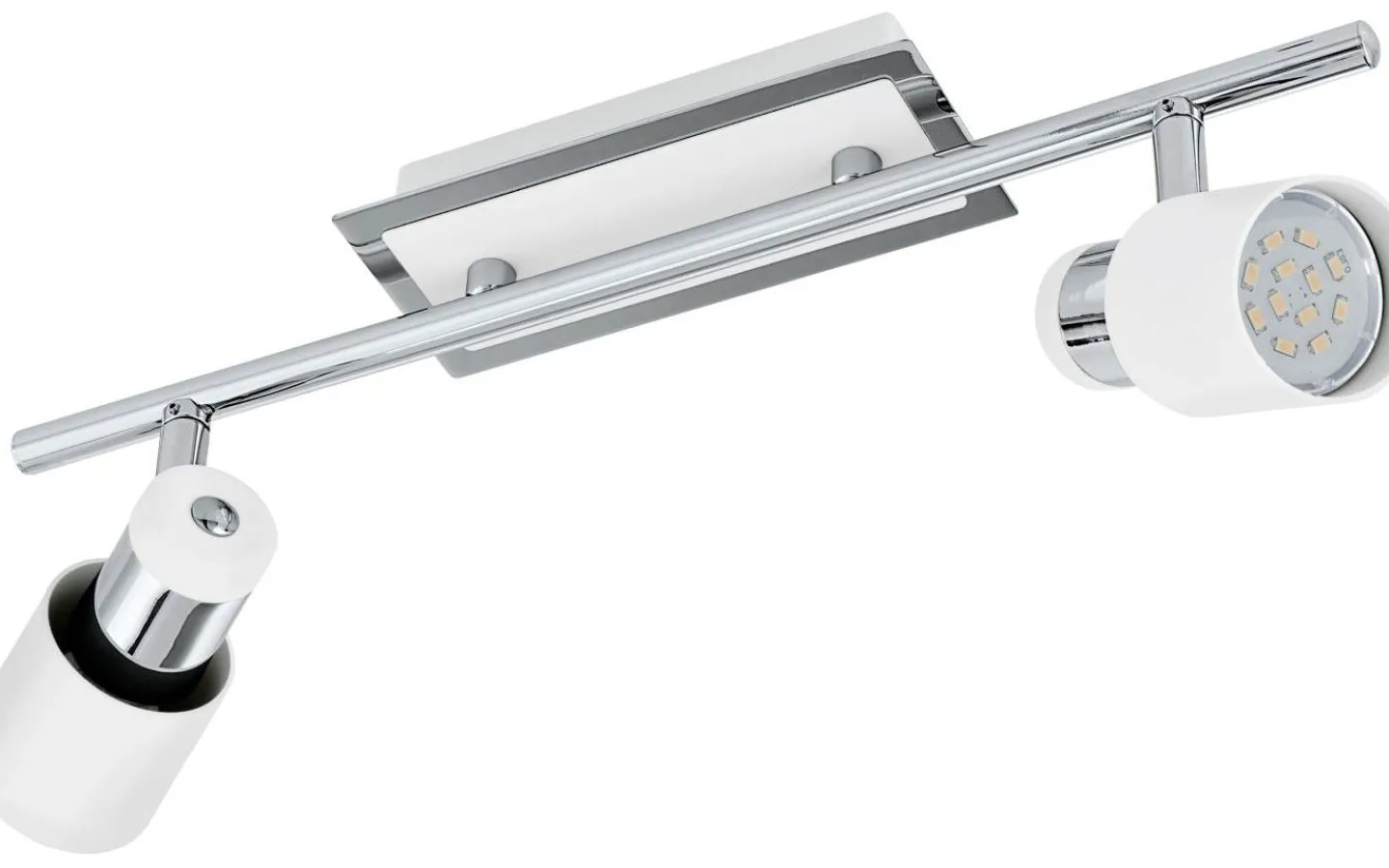 Avlånga Takspotlights|Takspot Med 2 Lampor<Eglo Davida Takspotlight 39cm GU10 LED 3000K 2x5W Vit