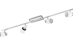 Avlånga Takspotlights|Takspot Med Minst 4 Lampor<Eglo Davida Takspotlight 78cm GU10 LED 3000K 4x5W Vit