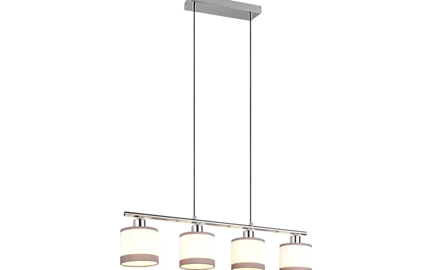 Reality Davos Takpendel 4-delad E14 krom/vit* Avlånga Taklampor