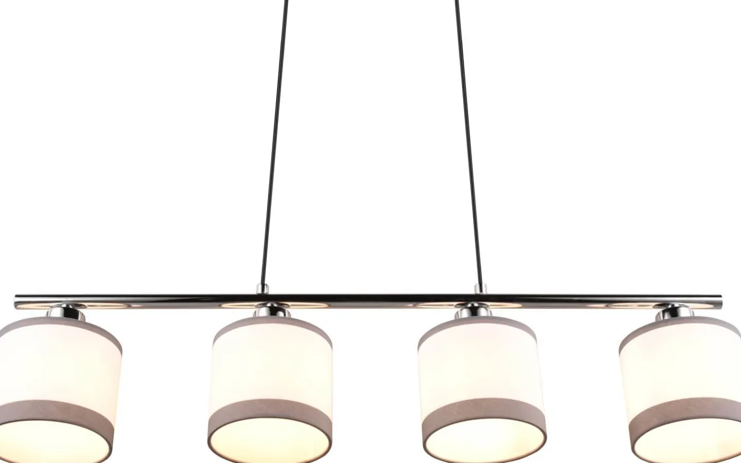 Reality Davos Takpendel 4-delad E14 krom/vit* Avlånga Taklampor