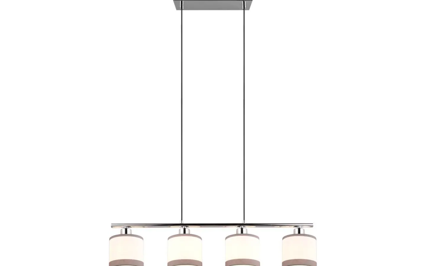Reality Davos Takpendel 4-delad E14 krom/vit* Avlånga Taklampor