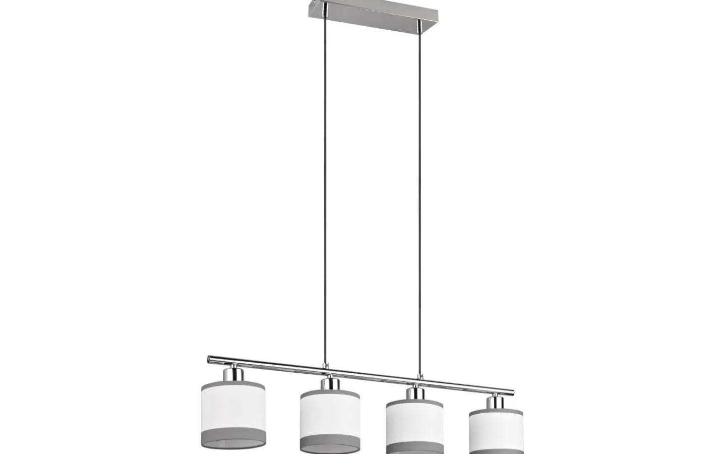 Reality Davos Takpendel 4-delad E14 krom/vit* Avlånga Taklampor