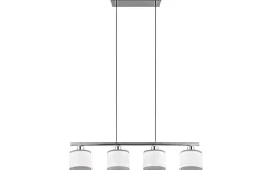 Reality Davos Takpendel 4-delad E14 krom/vit* Avlånga Taklampor