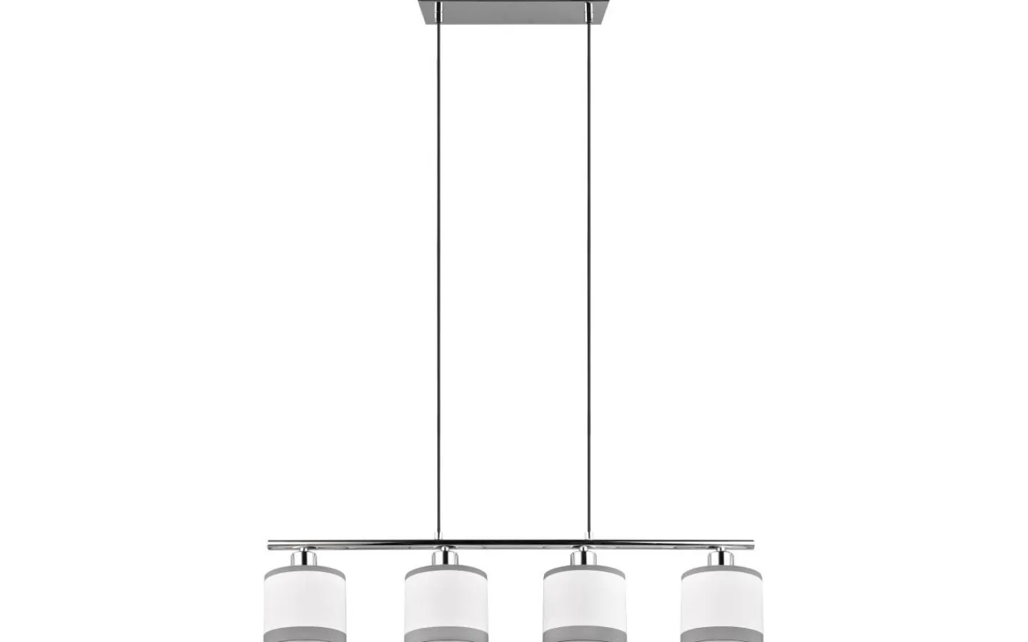 Reality Davos Takpendel 4-delad E14 krom/vit* Avlånga Taklampor