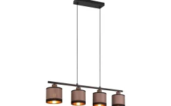 Avlånga Taklampor<Reality Davos Takpendel 4-delad E14 matt svart/grå