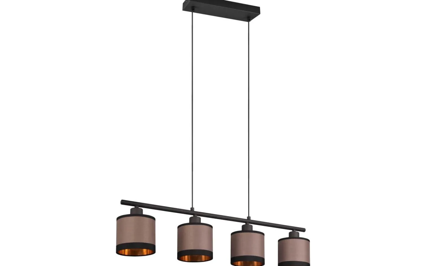 Avlånga Taklampor<Reality Davos Takpendel 4-delad E14 matt svart/grå