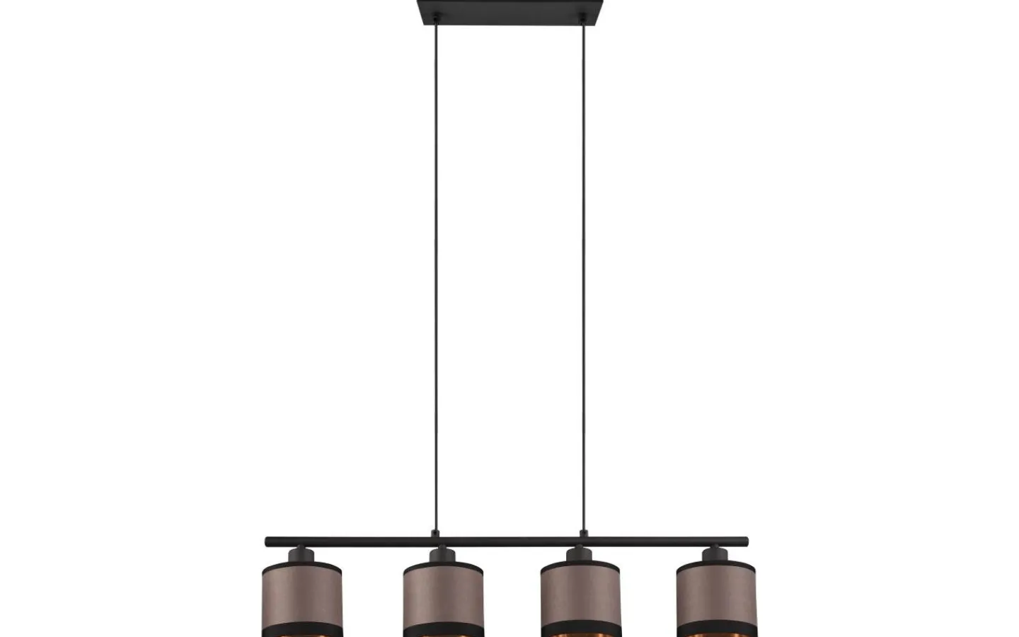 Avlånga Taklampor<Reality Davos Takpendel 4-delad E14 matt svart/grå