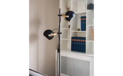 Halo Design DC Golvlampa 2L 150cm Svart/Ek* Golvläslampor