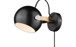 Halo Design DC Vägglampa Svart/Ek* Läslampor