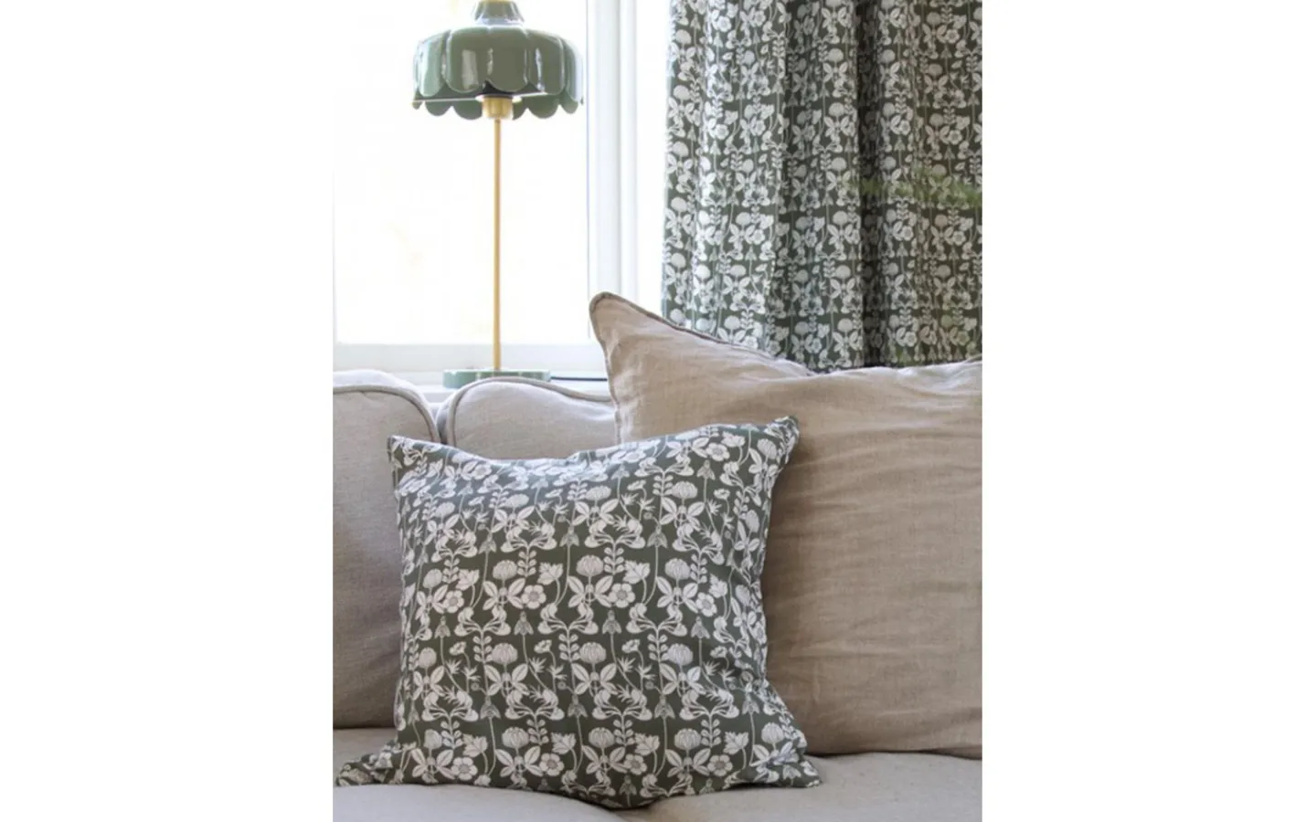 Svanefors De Mina Kuddfodral Mossa 45x45cm* Kuddfodral