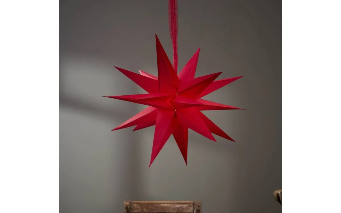 December Julstjärna 45cm Röd