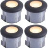 Decklight 35mm 4-pack Frostat glas Bolthi Connect 12V Antracit IP67