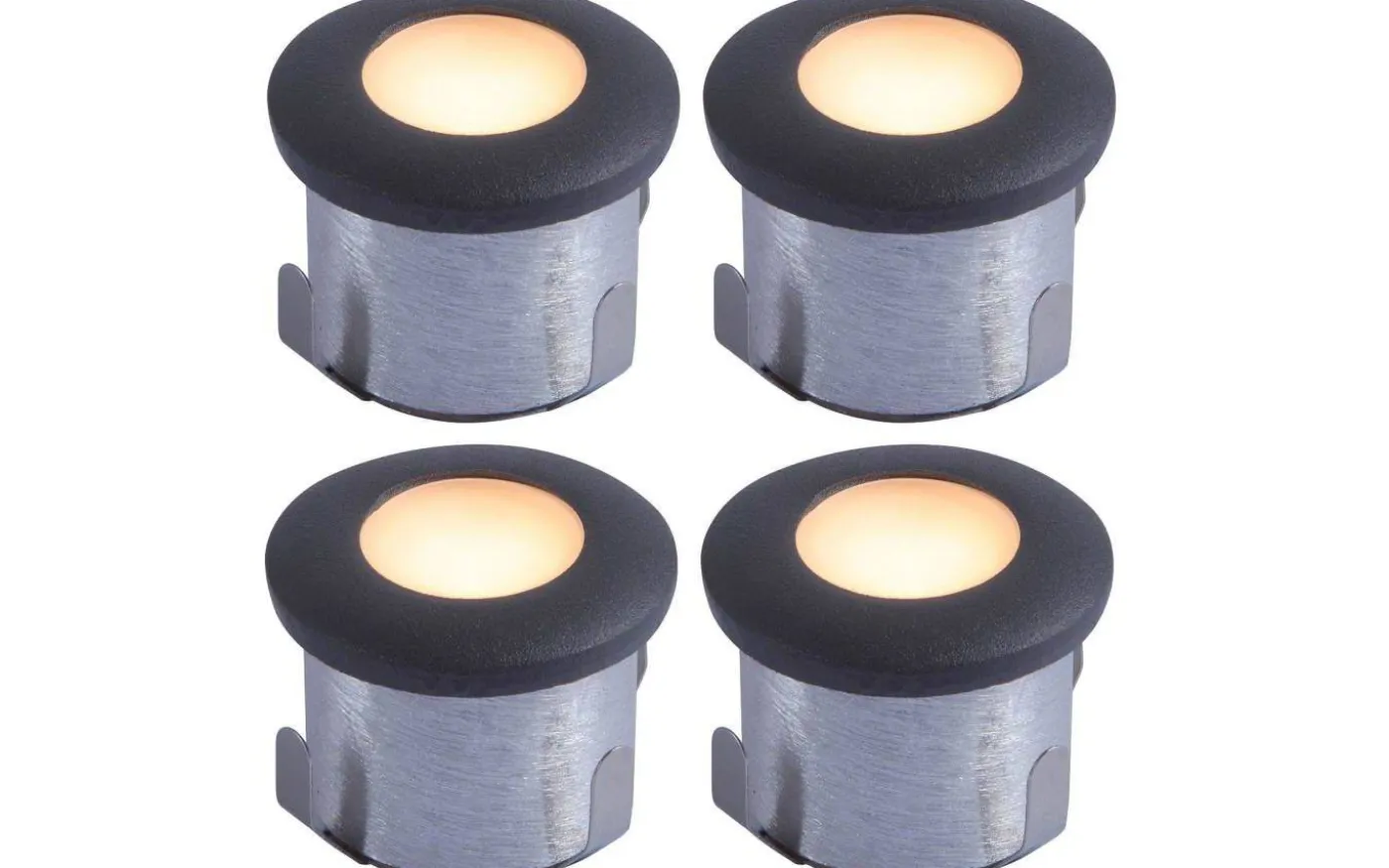 Decklight 35mm 4-pack Frostat glas Bolthi Connect 12V Antracit IP67