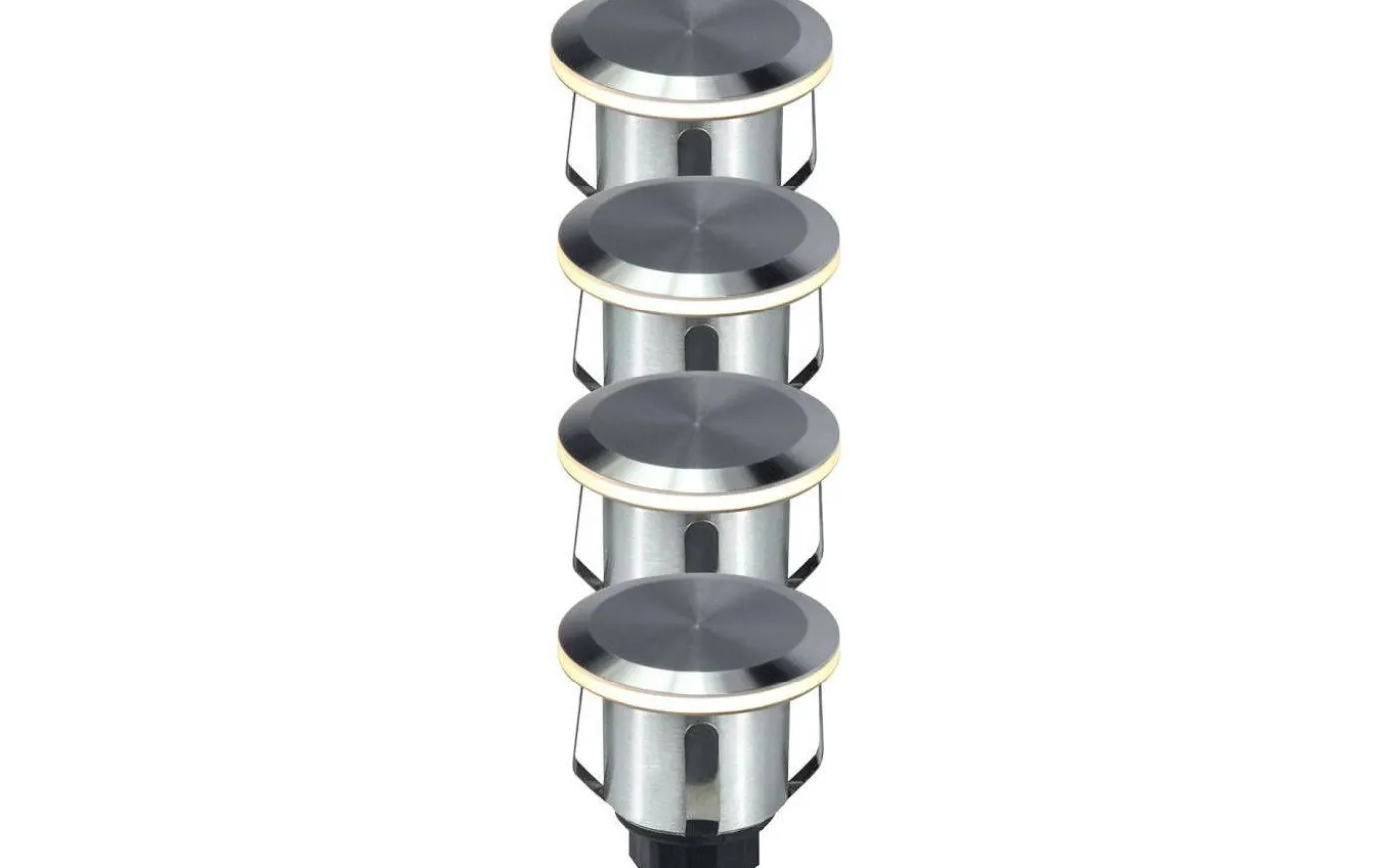 Decklight 35mm 4-pack Frostat glas Bolthi Connect 12V Rostfritt Stål IP67