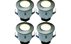 Bolthi Decklight 35mm 4-pack Frostat glas Connect 12V Rostfritt Stål IP67* Decklights Led|Bolthi Connect 12V