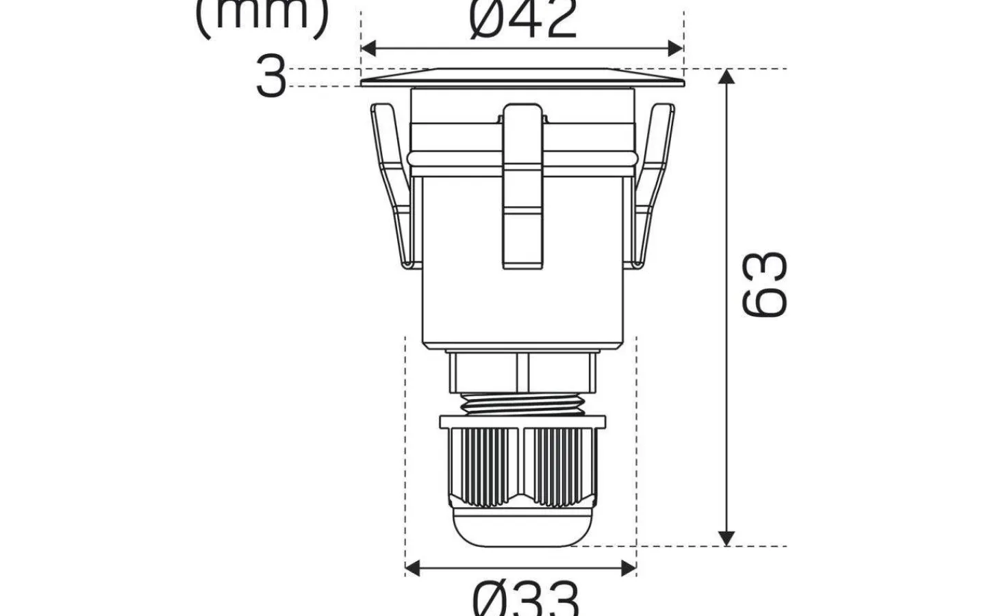 System Garden Hide-A-Lite<Hidealite Decklight Super System Garden 3000K 1,35W 12V IP67
