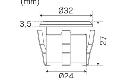 Hidealite Decklight System Garden Kit 4 Spot 3000K 4x0,8W* System Garden Hide-A-Lite