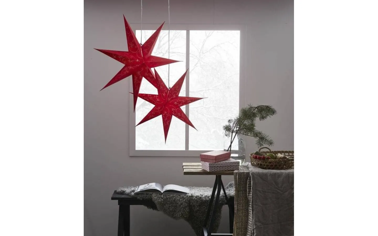 Visa Alla Julstjärnor|Julstjärnor Utan Sladd<Star Trading Decorus Pappstjärna 63cm Röd