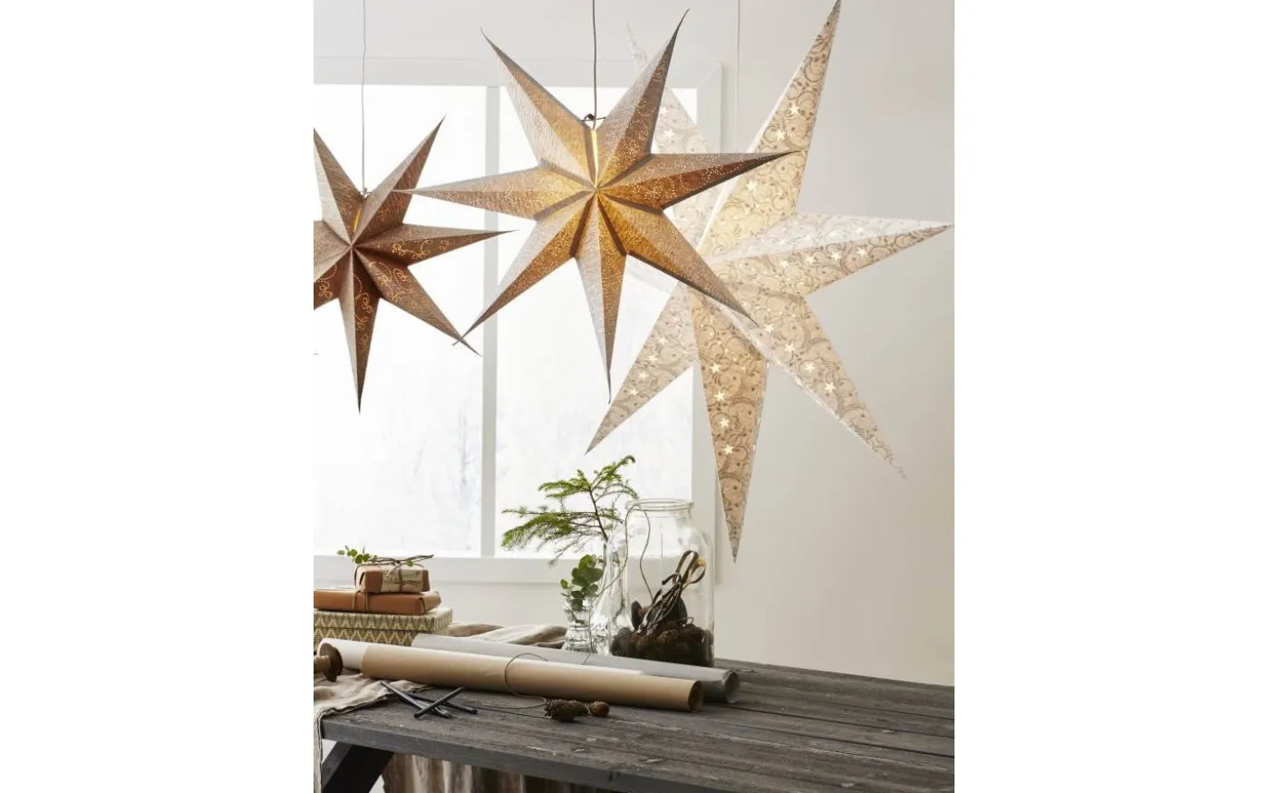 Decorus Pappstjärna 63cm Vit