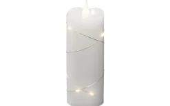 Blockljus Inomhus|Blockljus Inomhus<Konstsmide Deep Batteridrivet Blockljus med Ljusslinga 5x12,7cm Vit