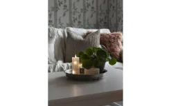 Blockljus Inomhus|Blockljus Inomhus<Konstsmide Deep Batteridrivet Blockljus med Ljusslinga 5x12,7cm Vit