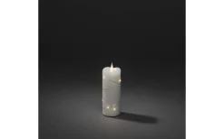 Blockljus Inomhus|Blockljus Inomhus<Konstsmide Deep Batteridrivet Blockljus med Ljusslinga 5x12,7cm Vit