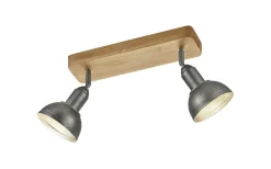 Takspot Med 2 Lampor<Trio Lighting Delhi Spotlight 2-delad E14 antik stål