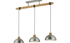 Trio Lighting Delhi Takpendel 3-delad E27 antik stål* Avlånga Taklampor